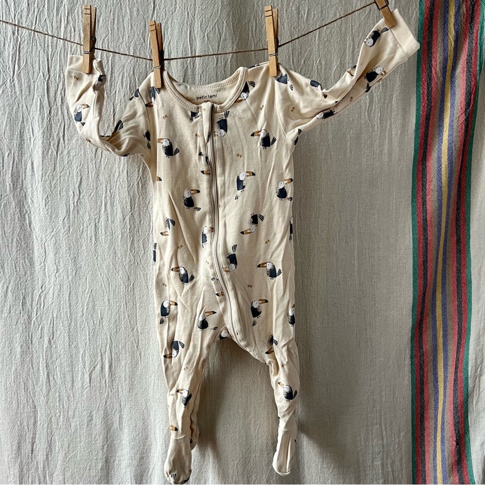 Petit Lem Toucan Print Sleeper 6M
